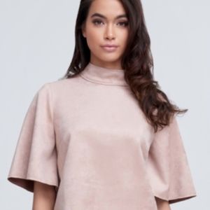 NWT Eva Longoria Suede Crop Top - Medium